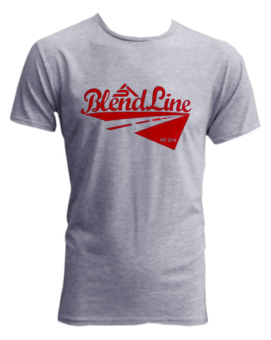 Classic Road Trip T-Shirt [red on grey]