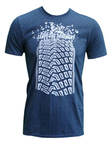 Leave The Pavement Rally T-Shirt [white on dark heather]